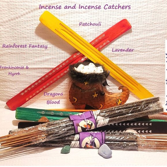 Incense Sticks and Ash Catcher Sets - Picture 1 of 4